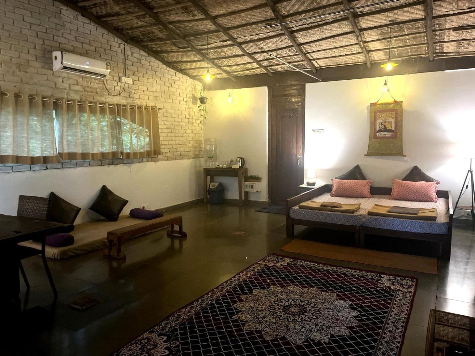 Satori Wellness Cottages I Yoga, Sauna, Ice Bath, Holistic Therapies & More Mandrem Luaran gambar